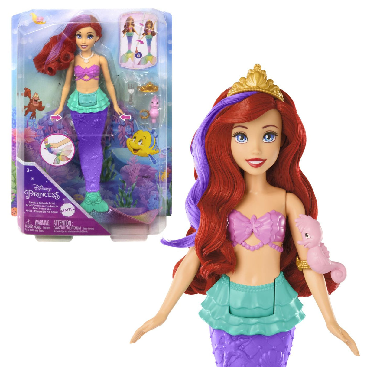 DISNEY PRINCESS PAPUSA PRINTESA ARIEL SIRENA