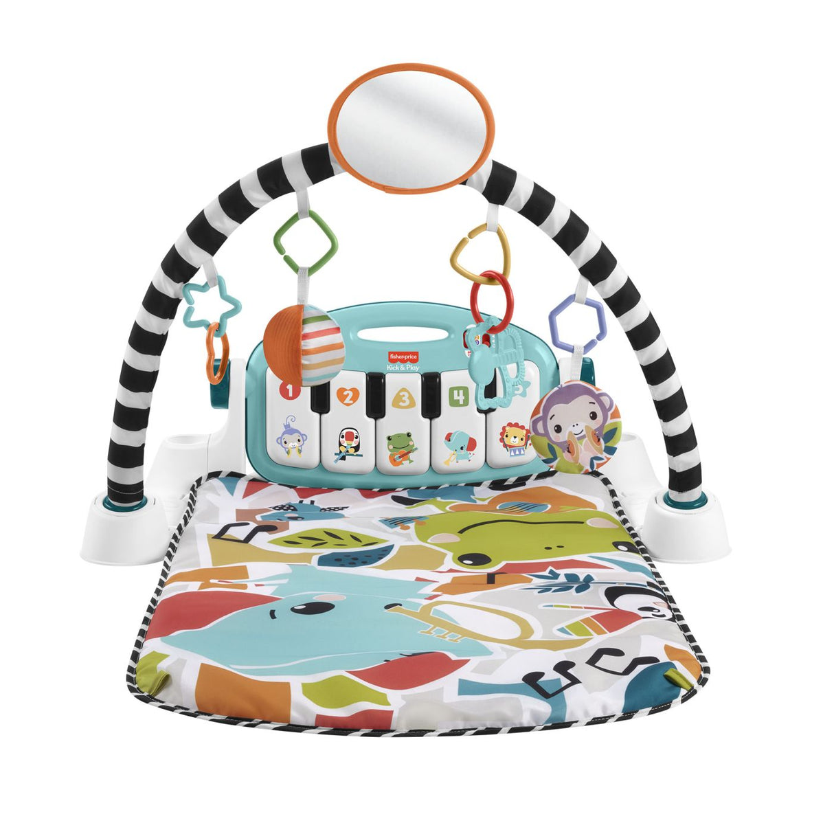 FISHER PRICE SALTELUTA DE JOACA PIAN MUZICAL IN LIMBA GREACA
