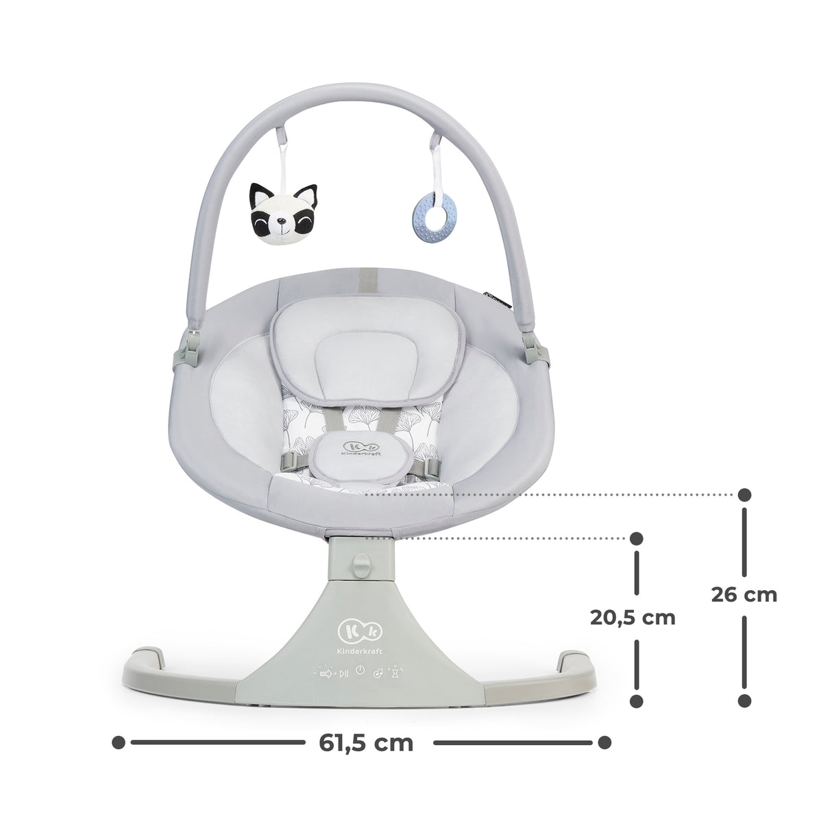 LEAGAN ELECTRIC KINDERKRAFT LULI, 2 IN 1, GREY