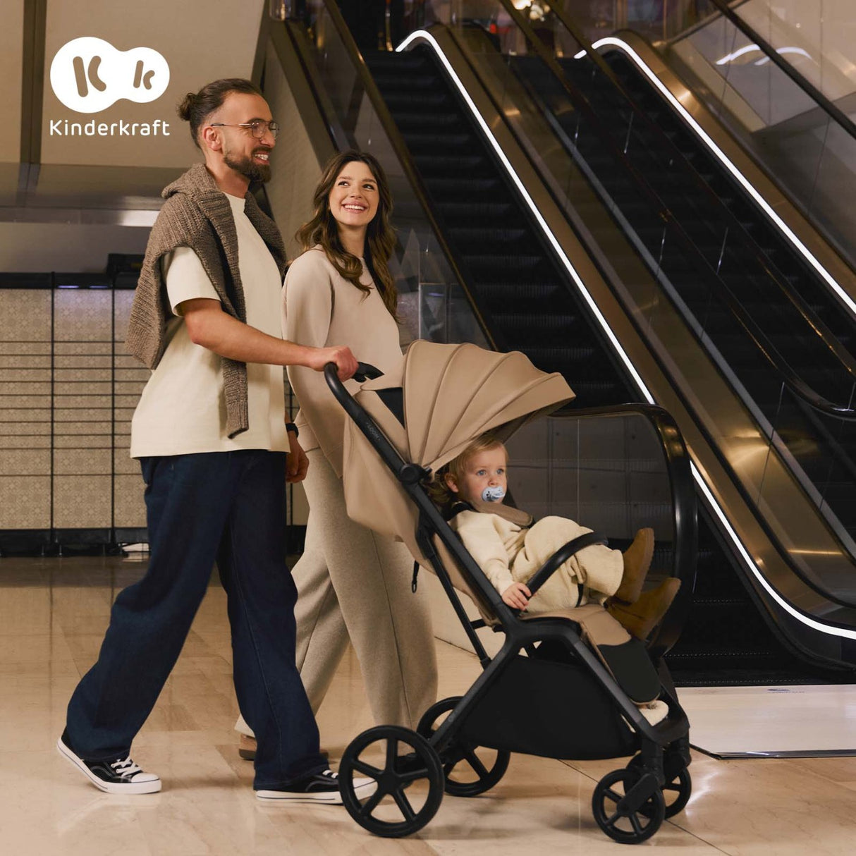 CARUCIOR SPORT KINDERKRAFT LOOM, 0-22 KG, LINEN BEIGE