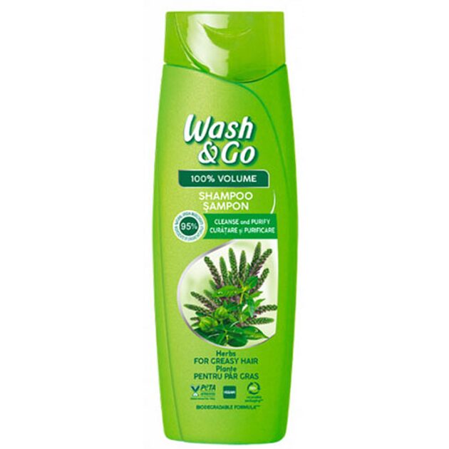Şampon Wash & Go Herbs 360 ml - Curăţare şi Purificare
