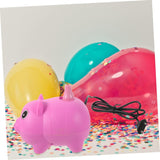 Pompa Electrica Pentru Umflat Baloane, 380 W, din Plastic, Model Porc, Roz