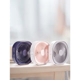 Mini Ventilator Pentru Birou Cu Usb, Rotire 360 Grade, 3 Viteze, 1500 Ma, 13.5 X 12,8 - vivimall.ro
