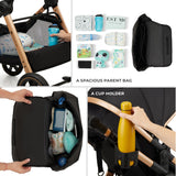 CARUCIOR KINDERKRAFT ESME, 3 IN 1, PURE BLACK