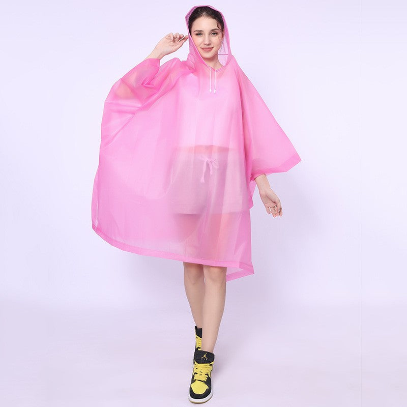 Pelerina De Ploaie, Pentru Adulti, Eva, Tip Poncho, Impermeabila, Rezistenta La Vant, Capse Laterale, 160 G - vivimall.ro