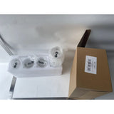 Set 4 Pahare din Sticla, Vivimall, Capace din Plastic si Paie Incluse, 500 mL, Transparente - vivimall.ro