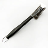 Perie de Sarma pentru Gratar, Vivimall, Maner 45 cm, din Otel inoxidabil, 45X7X10,  Negru - vivimall.ro