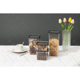 Recipient Din Plastic, Pentru Alimente/Obiecte, Inchidere Ermetica, 10.2 X 24.2 Cm, 1800 Ml, Transparent - vivimall.ro