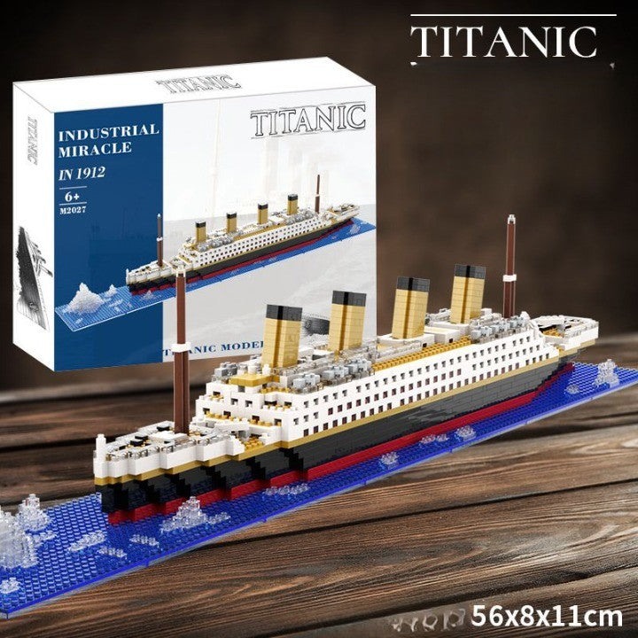 Set de Constructie Vaporul Titanic, Vivimall, 6 Ani, Ornament Creativ, 56x11x8 cm, 1787 de Piese, Multicolor - vivimall.ro