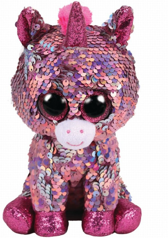 PLUS TY 24CM BOOS UNICORNUL ROZ CU PAIETE