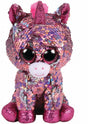PLUS TY 24CM BOOS UNICORNUL ROZ CU PAIETE