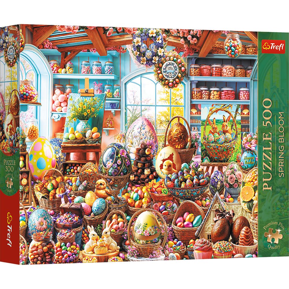 PUZZLE TREFL 500 PREMIUM PLUS SPRING BLOOM MAGAZIN DE DULCIURI DE PASTE