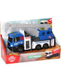 DICKIE TOYS CITY WORKER  VEHICUL DE CONSTRUCTII CU LUMINI SI SUNETE MACARA ALBASTRA 17CM