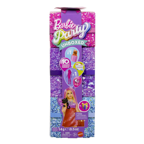 BARBIE PAPUSA PARTY UNBOXED REVEAL PETRECERE GLAM