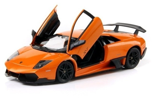 MASINUTA METALICA  LAMBORGHINI MURCIELAGO LP670-4 PORTOCALIU SCARA 1 LA 24