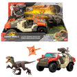 JURASSIC WORLD REBIRTH SET VEHICUL DE LUPTA LAUNCH N BATTLE CU FIGURINE SI ACCESORII