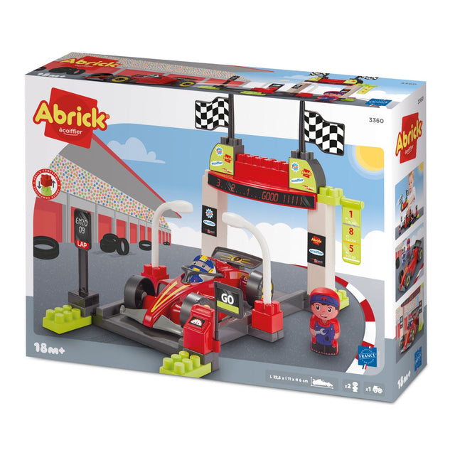 ECOIFFIER ABRICK SET CONSTRUCTIE OPRIRE LA BOXE FORMULA 1