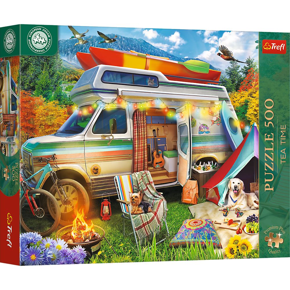 PUZZLE TREFL 500 PREMIUM PLUS TEA TIME CAMPIONATUL EUROPEAN RULOTA