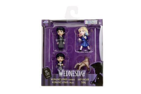 JADA WEDNESDAY SET 4 FIGURINE METALICE 6.5CM