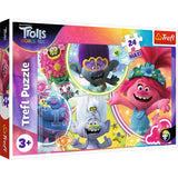 PUZZLE TREFL 24 MAXI LUMEA MUZICALA A TROLILOR