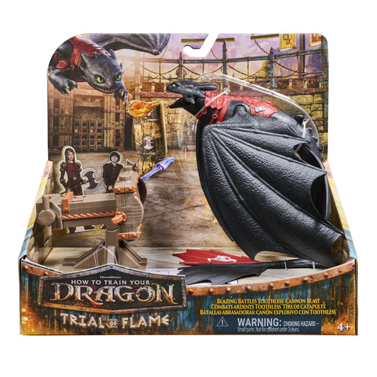 CUM SA ITI DRESEZI DRAGONUL INCERCAREA FLACARII SET DE JOACA BATALII ARZATOARE TUNUL APRINS DRAGONUL TOOTHLESS