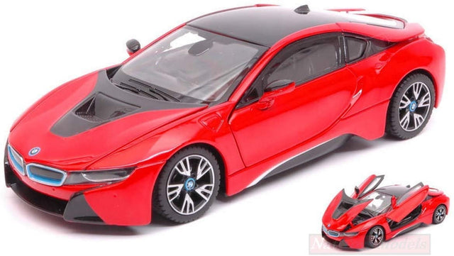 MASINUTA METALICA BMW I8 ROSU SCARA 1 LA 24