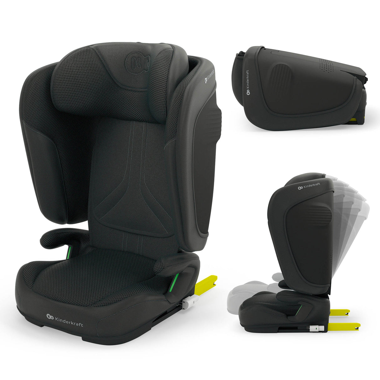 SCAUN AUTO KINDERKRAFT UNITY2 100-150 CM, BLACK