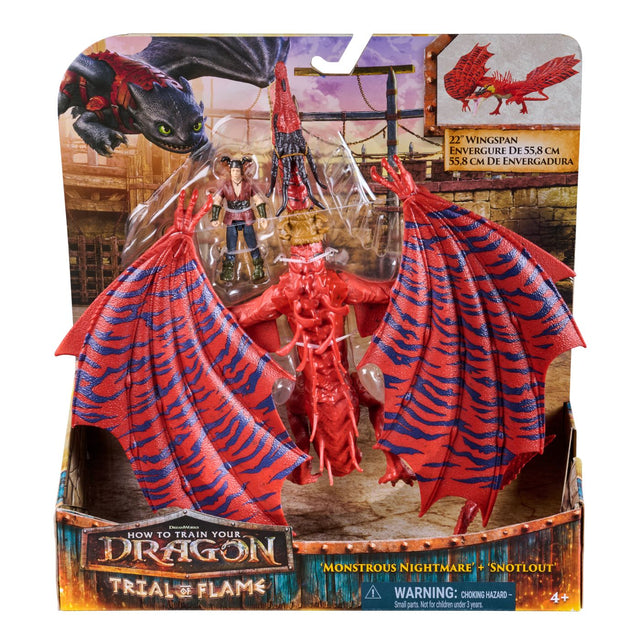 CUM SA ITI DRESEZI DRAGONUL INCERCAREA FLACARII SET DRAGON MONSTROUS NIGHTMARE SI FIGURINA SNOTLOUT
