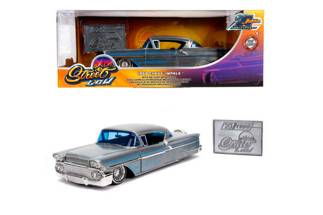 MACHETA METALICA CHEVY IMPALA HARD TOP 1958 SCARA 1 LA 24