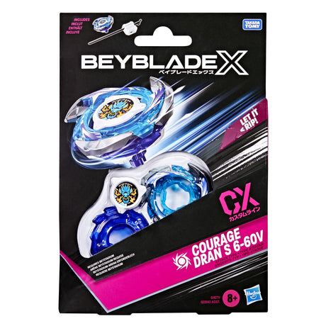 BEYBLADE X LET IT RIP SET LANSATOR SI ROATA COURAGE DRAN S 6-60V