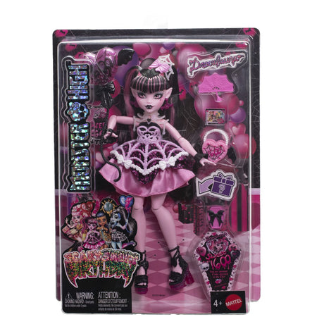 MONSTER HIGH ZIUA DE NASTERE DULCE SI INFRICOSATOARE PAPUSA DRACULAURA CU ACCESORII