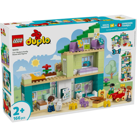 LEGO DUPLO CASA MODERNA DE FAMILIE 3 IN 1 CU FIGURINE 10470
