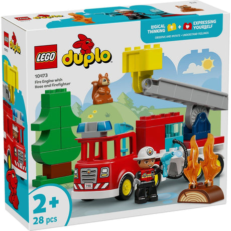 LEGO DUPLO CAMION DE POMPIERI CU FURTUN SI POMPIER 10473