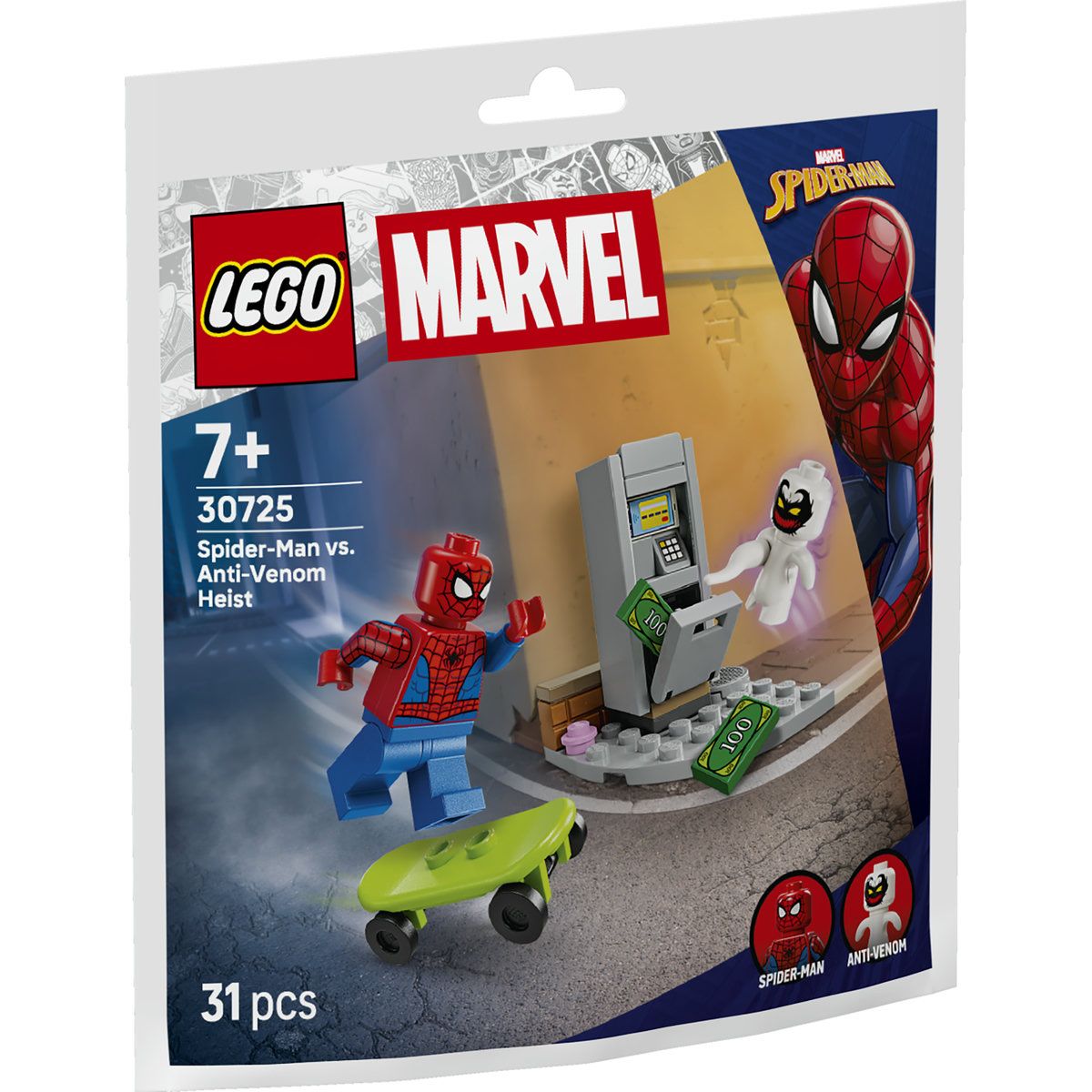 LEGO MARVEL OMUL PAIANJEN VS HOTUL ANTI VENOM 30725