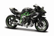 MAISTO MOTOCICLETA METALICA CU STAND EDITIE SPIECIALA KAWASAKI NINJA H2R SCARA 1 LA 18