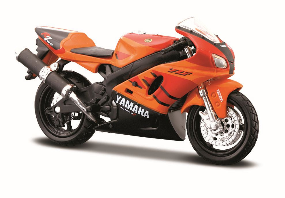 MAISTO MOTOCICLETA METALICA CU STAND EDITIE SPECIALA YAMAHA YZF R7 SCARA 1 LA 18