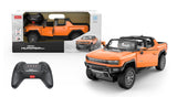MASINA CU TELECOMANDA GMC HUMMER EV PORTOCALIU SCARA 1 LA 16