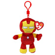 PLUS BRELOC TY 8.5CM BEANIE BABIES MARVEL IRON MAN