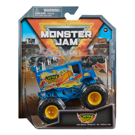 MONSTER JAM MASINUTA METALICA CARNAGE ASADA SCARA 1 LA 64