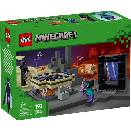 LEGO MINECRAFT CALATORIE PRIN PORTALURILE NETHER SI END 21584