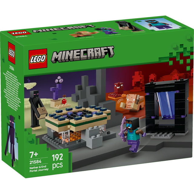 LEGO MINECRAFT CALATORIE PRIN PORTALURILE NETHER SI END 21584