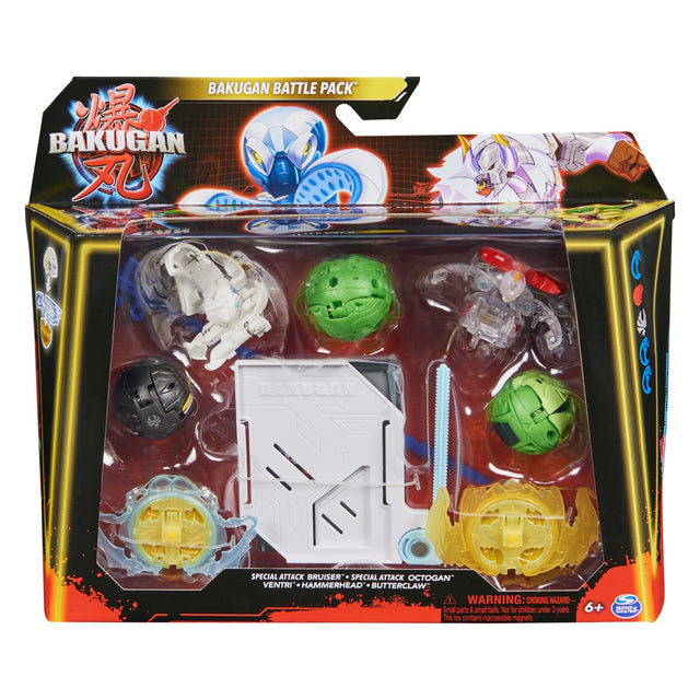 BAKUGAN SET DE LUPTA SPECIAL ATTACK  BRUISER, SPECIAL ATTACK OCTOGAN VENTRI,HAMMERHEAD, BUTTERCLAW