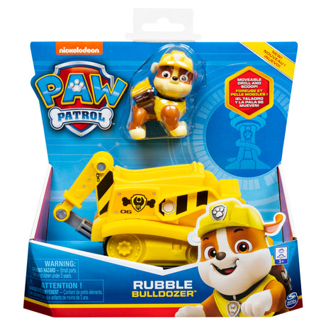 PATRULA CATELUSILOR VEHICULE CU FIGURINA RUBBLE