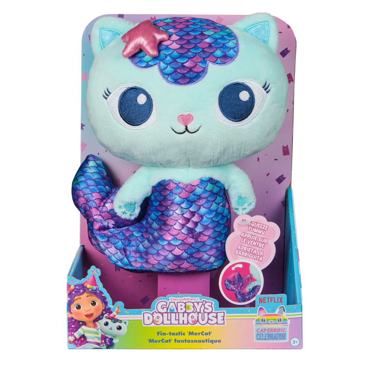 GABBYS DOLLHOUSE JUCARIE DE PLUS PISIRENA FINTASTIC 25CM