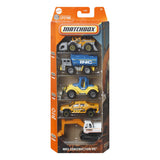 MATCHBOX SET 5 MASINUTE METALICE MBX CONSTRUCTION VII SCARA 1:64