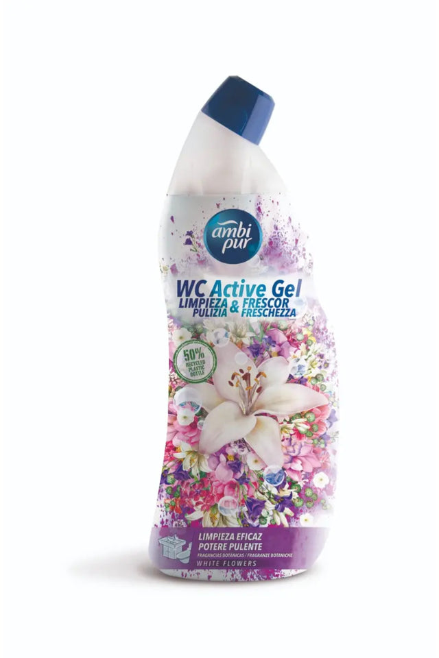Gel Curățare Toaletă Ambi Pur White Flowers 750ml - Curățare Eficientă