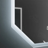 Oglinda Led Poligon, Hexaluce Senzor Motionglow Marcello, Sistem Dezaburire, Ceas & Termometru - vivimall.ro