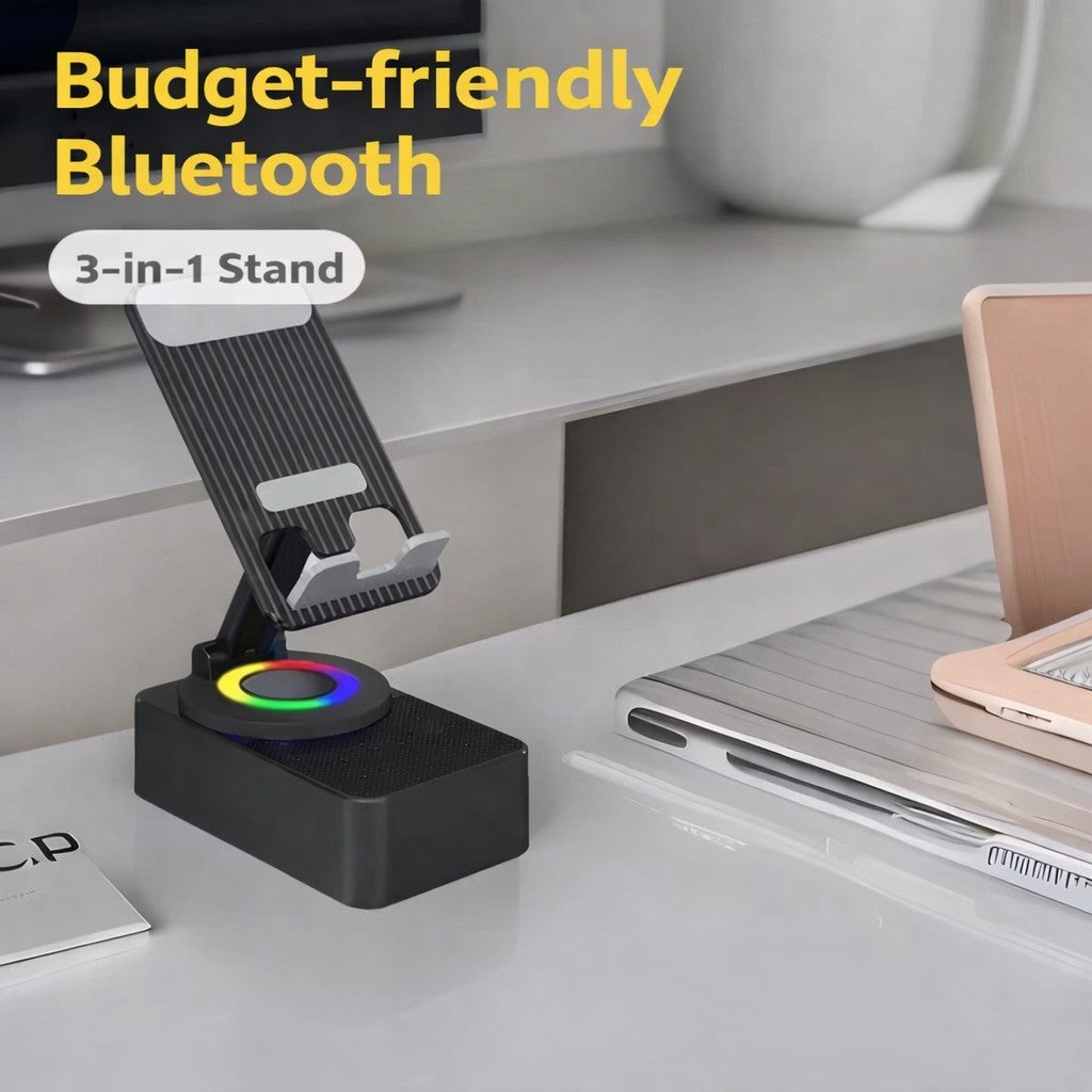 Suport rotativ Flippy cu telefon poziționat, utilizare hands-free la birou