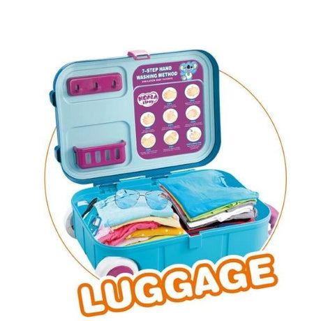 2 In 1, Valiza Si Mini Bucatarie Cu Ustensile