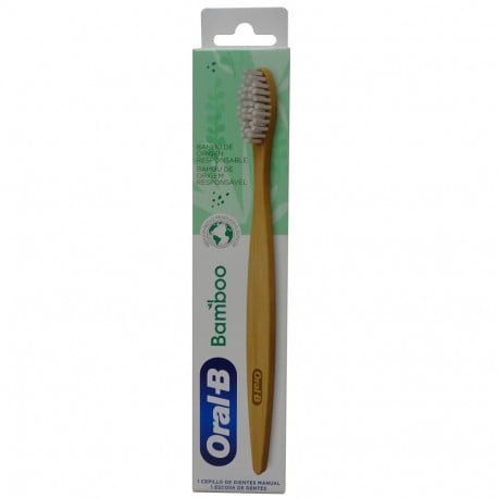 Periuță de dinți Bambú - Oral B - 1 bucată - igienă orală ecologică